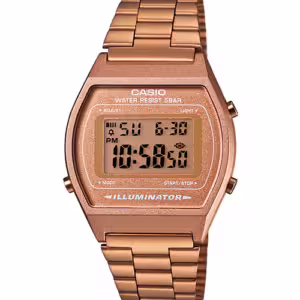 Casio B640WC-5A Vintage Digital Watch Gold