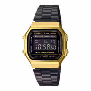 Casio A168WEGB-1B Chronograph Alarm Digital Watch