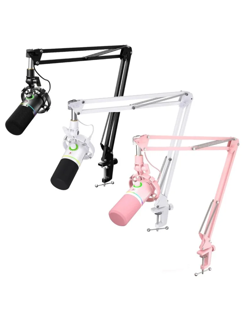 Maono PD200XS Gaming RGB Microphone w/ Boom Arm