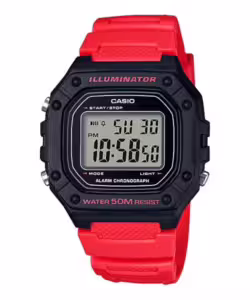 Casio W-218H-4B Youth Illuminator Digital Watch