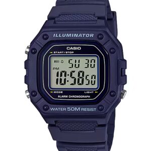Casio W-218H-2A Youth Illuminator Digital Watch